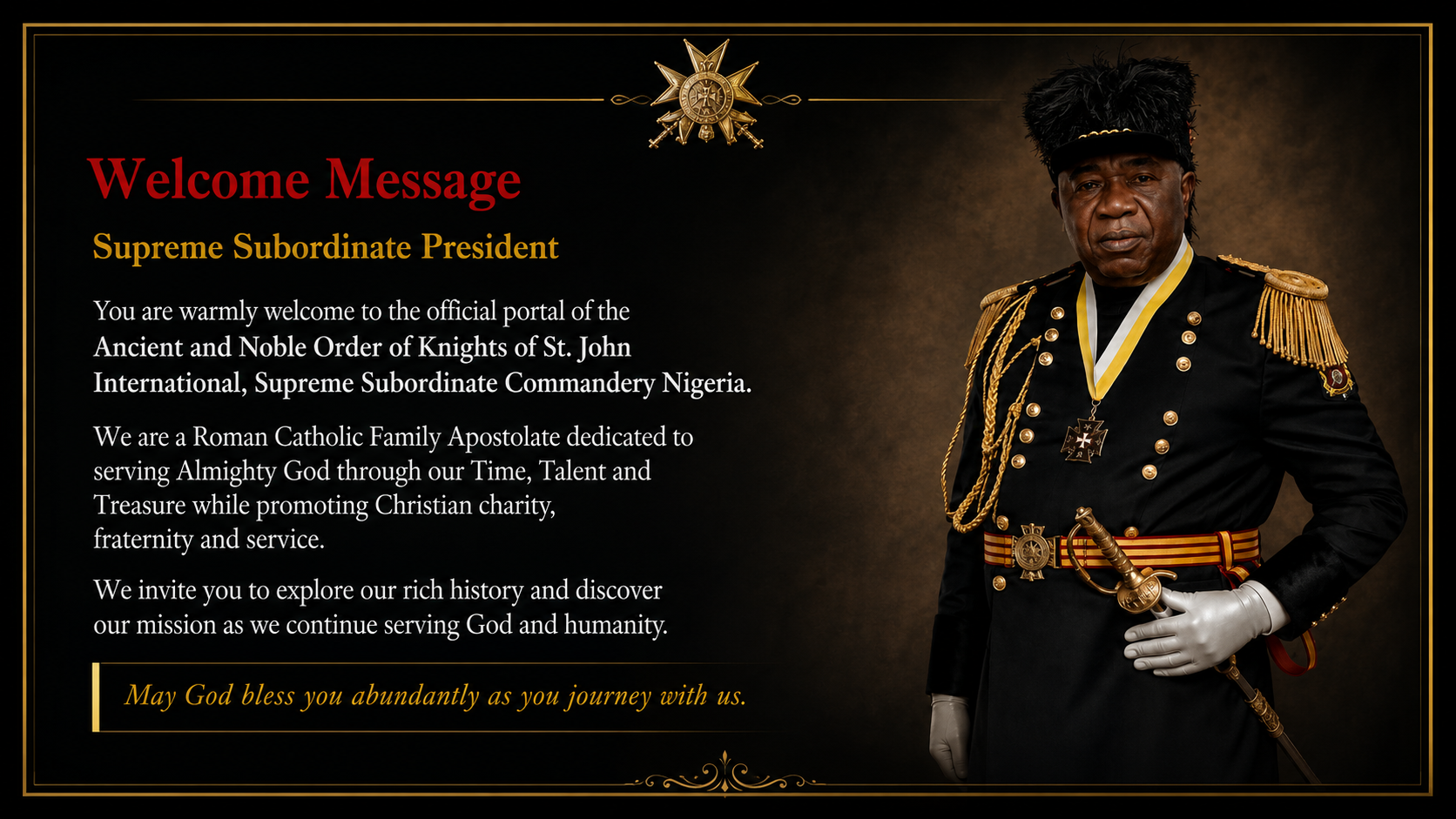 Welcome to the Knights of St. John International
